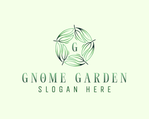 Environmental Garden Leaves logo design