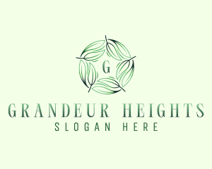 Environmental Garden Leaves logo design