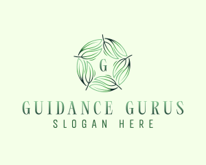 Environmental Garden Leaves logo design