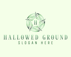 Environmental Garden Leaves logo design