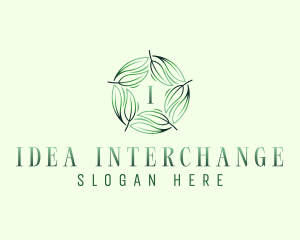 Environmental Garden Leaves logo design