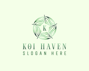 Environmental Garden Leaves logo design