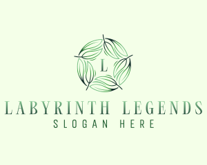 Environmental Garden Leaves logo design