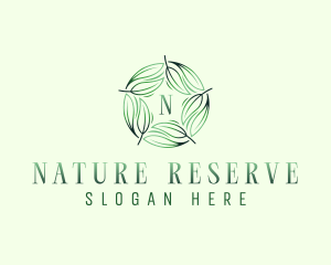 Environmental Garden Leaves logo design