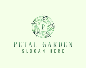 Environmental Garden Leaves logo design