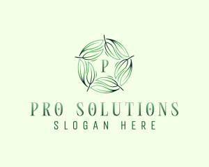 Environmental Garden Leaves logo design