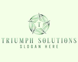 Environmental Garden Leaves logo design