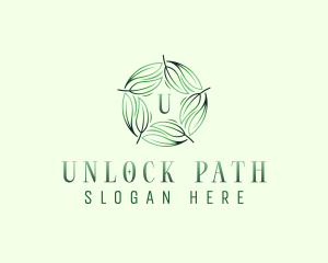 Environmental Garden Leaves logo design