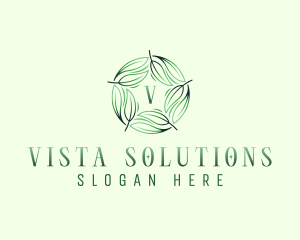 Environmental Garden Leaves logo design