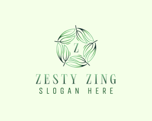 Environmental Garden Leaves logo design