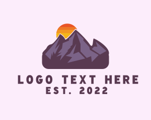 Mountain Range Sunset logo