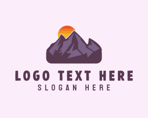 Mountain Range Sunset logo