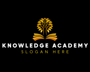 Tree Book Knowledge logo design