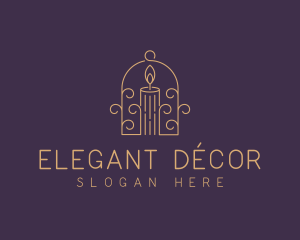 Candle Decor Souvenir logo design