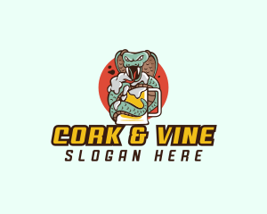 Cobra Snake Beer  logo design