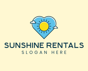 Sun Clouds Heart logo