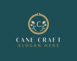 Floral Embroidery Craft logo design