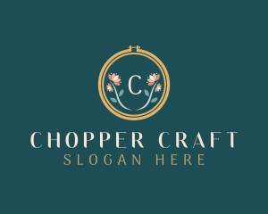 Floral Embroidery Craft logo design