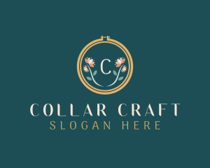 Floral Embroidery Craft logo design