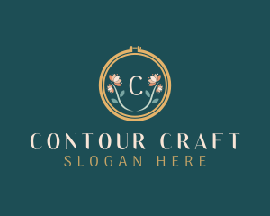 Floral Embroidery Craft logo design