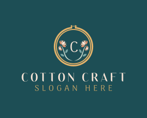 Floral Embroidery Craft logo design