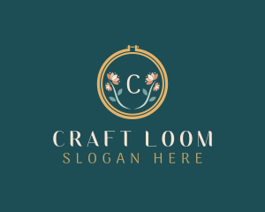 Floral Embroidery Craft logo design