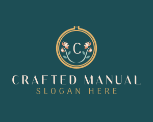 Floral Embroidery Craft logo design