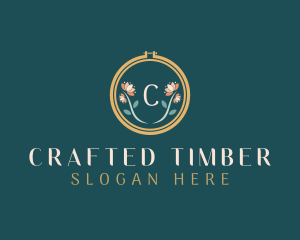 Floral Embroidery Craft logo design