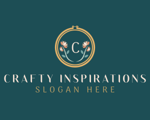 Floral Embroidery Craft logo