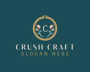 Floral Embroidery Craft logo design