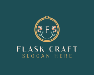 Floral Embroidery Craft logo design