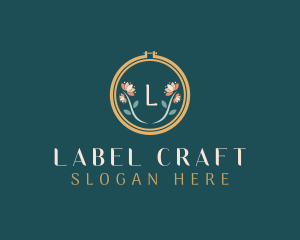 Floral Embroidery Craft logo design