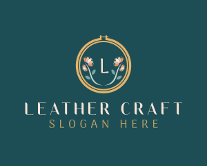 Floral Embroidery Craft logo design