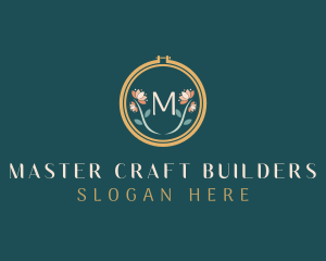 Floral Embroidery Craft logo design