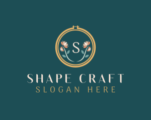 Floral Embroidery Craft logo design