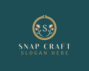 Floral Embroidery Craft logo design