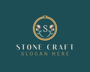 Floral Embroidery Craft logo design