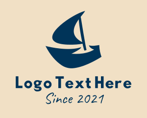 Blue Sail Boat  logo