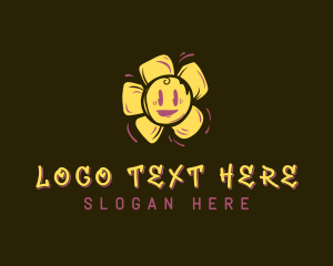 Flower Graffiti Art  logo