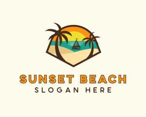 Sunset Beach Resort logo design