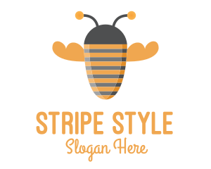 Orange Bee Stripes logo
