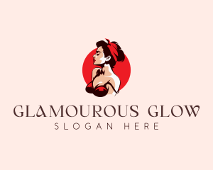 Seductive Bandana Lady logo design