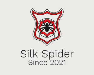 Spider Web Shield logo design