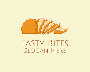 Wheat Bread Slice logo design