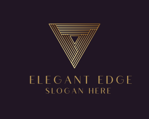 Elegant Modern Triangle logo design