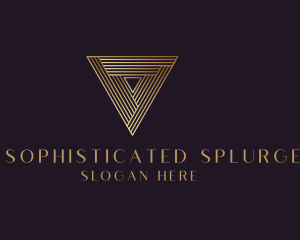 Elegant Modern Triangle logo design