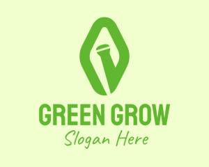 Green Diamond Mortar logo design