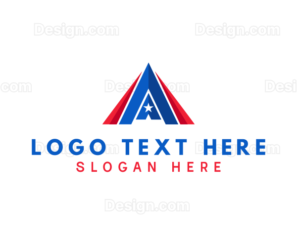 Letter A Star Company Logo