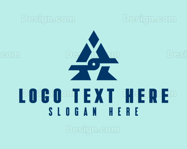 Geometric Letter A Logo