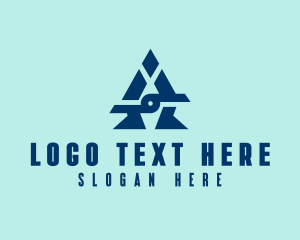 Geometric Letter A logo